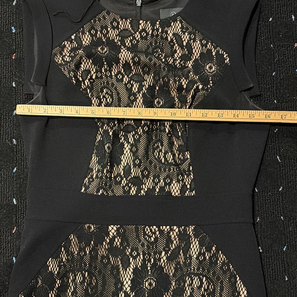 Adrianna Papell Black Lace Midi Dress - Picture 7 of 8